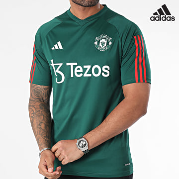 Adidas Sportswear - Maillot De Foot Manchester United IQ1527 Vert Foncé