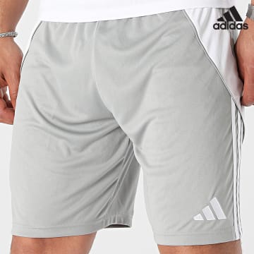 Adidas Sportswear - Short Jogging A Bandes TIRO24 IS1408 Gris Blanc