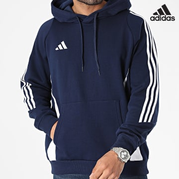 Adidas Sportswear - Tiro24 IR7546 Felpa con cappuccio blu navy