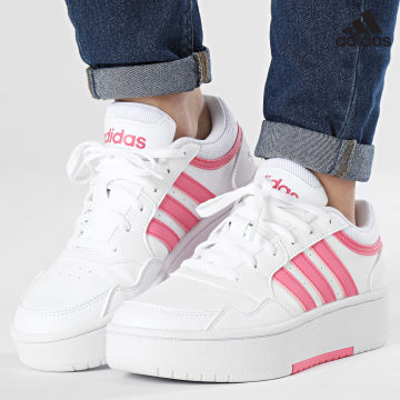 Adidas Sportswear - Baskets Femme Hoops 3.0 Bold IG6114 Footwear White Pink Fusion Pink Fusion