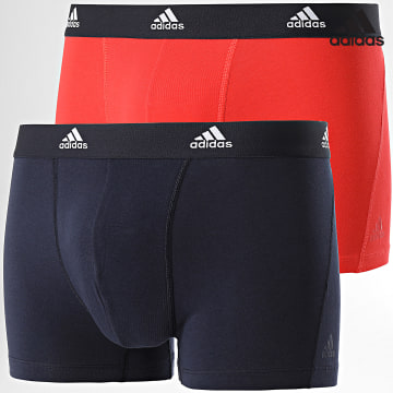 Adidas Sportswear - Lot De 2 Boxers 4A1M20 Bleu Marine Rouge