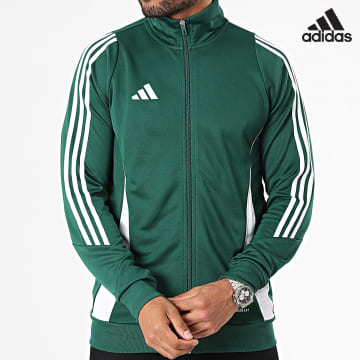 Adidas Sportswear - Tiro 24 IR7500 Giacca con zip a righe verdi