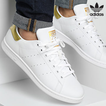 Adidas Originals - Baskets Stan Smith G58184 Cloud White Gold Metallic