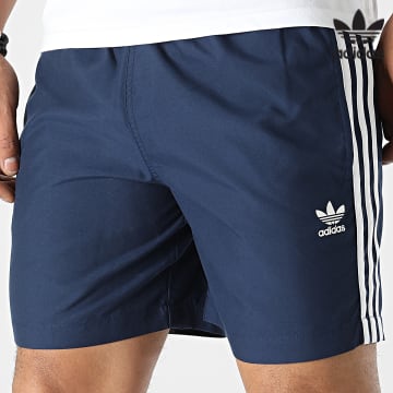 Adidas Originals - Short De Bain A Bandes HK7328 Bleu Marine