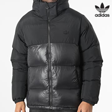Adidas Originals - Puff Regen de plumón con capucha HL9181 Negro