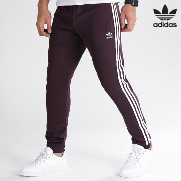Adidas Originals - HK7352 Pantaloni da jogging a fascia marrone