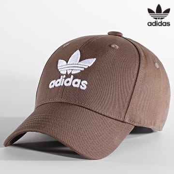 Adidas Originals - Cappello classico a trifoglio IB9970 Marrone