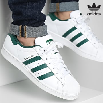 Adidas Originals - Superstar Zapatillas GZ3742 Cloud White Court Green