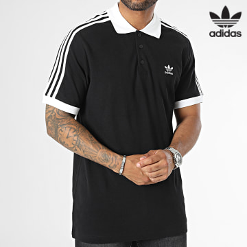Adidas Originals - Polo Manches Courtes A Bandes 3 Stripes IL2501 Noir
