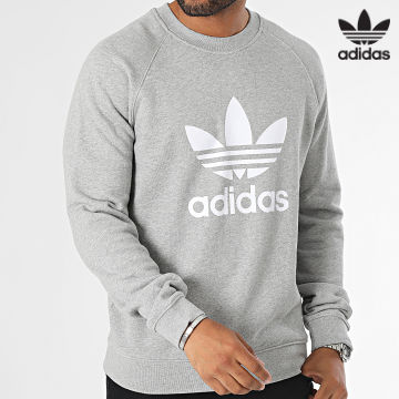 Adidas Originals - Sweat Crewneck Trefoil IM4501 Gris Chiné