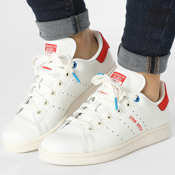 Adidas Originals - Sneakers Stan Smith Donna ID4542 Cloud White Red Bright Blue