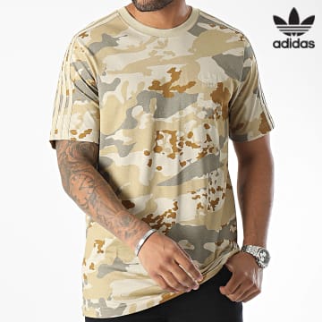 Adidas Originals - Maglietta Bandes Camo AOP IP0285 Beige Doré Camouflage