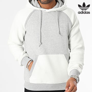Adidas Originals - Sudadera con capucha Essential IM4449 gris blanco