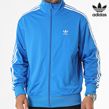 Adidas Originals - Bird IJ7059 Sudadera con cremallera y rayas azul claro