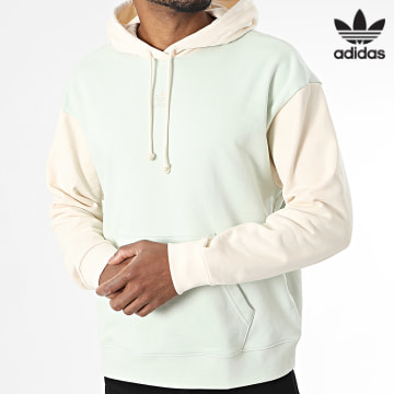 Adidas Originals - Sudadera con capucha IS5244 Verde claro Beige