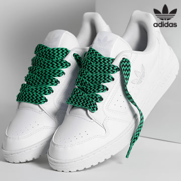 Adidas Originals - Zapatillas NY 90 Cloud White Core Black x Superlaced grandes cordones verdes