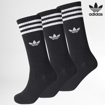 Adidas Originals - Lot De 3 Paires De Chaussettes High Crew IL5015 Noir