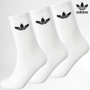 Adidas Originals - Lote de 3 Pares de Calcetines IJ5616 Blanco