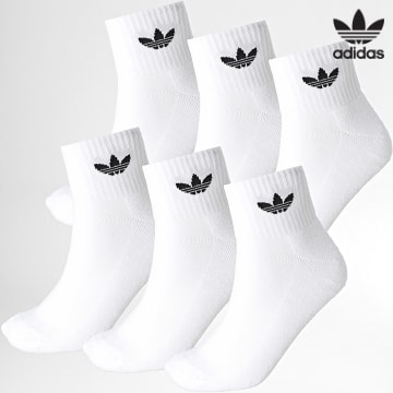 Adidas Originals - Lot De 6 Paires De Chaussettes IJ5627 Blanc