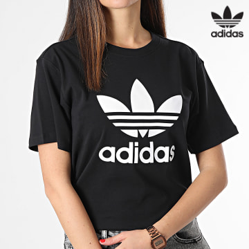 Adidas Originals - Tee Shirt Femme Trefoil IR9534 Noir