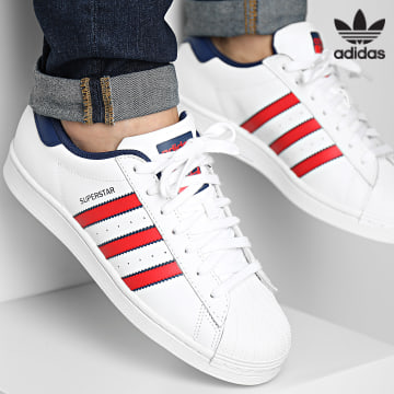 Adidas Originals - Baskets Superstar IG4318 Footwear White Better Scarlet Dark Blue