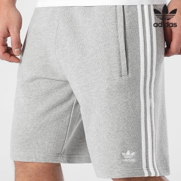 Adidas Originals - Pantaloncini da jogging a 3 strisce IU2340 Grigio erica
