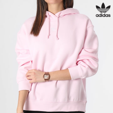 Adidas Originals - Sudadera con capucha para mujer IR5927 Rosa