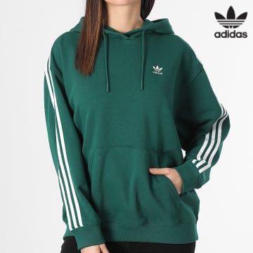 Adidas Originals - Sudadera con capucha para mujer IN8400 Verde