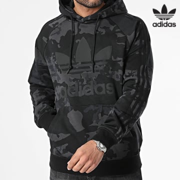 Adidas Originals - Sudadera Camo IS2898 Gris Antracita Negro