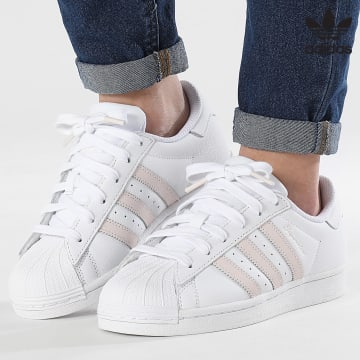 Adidas Originals - Baskets Femme Superstar IE3001 Footwear White Putty Mauve