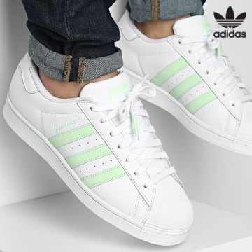 Adidas Originals - Baskets Superstar W IE3005 Calzado Blanco Verde