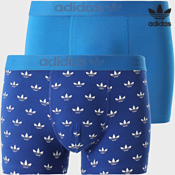 Adidas Originals - Lot De 2 Boxers 4A2M56 Bleu Clair Bleu Roi
