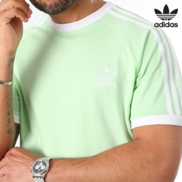 Adidas Originals - Maglietta a 3 strisce IM9391 Verde chiaro