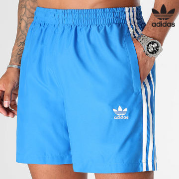 Adidas Originals - Short De Bain A Bandes IK9194 Bleu Roi
