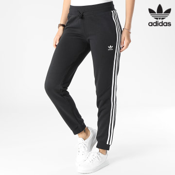 Adidas Originals - Jogging A Bandes Femme Slim IB7455 Noir Blanc