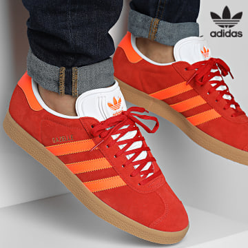 Adidas Originals - Gazelle W Sneakers JI1374 Red Solar Orange Off White