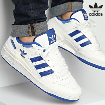 Adidas Originals - Baskets Forum Low IH7829 Core White Royal Blue