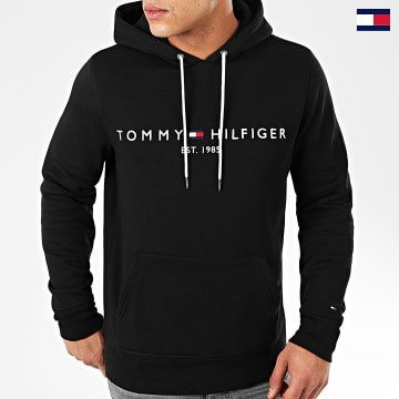 Tommy Hilfiger - Core Tommy Logo Sudadera con capucha 0752 Negro