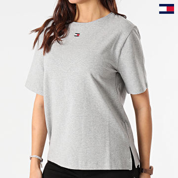 Tommy Hilfiger - Camiseta Mujer BN Half 1307 Gris Jaspeado