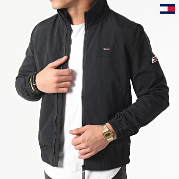 Tommy Jeans - Chaqueta Essential Casual Cremallera 0061 Negro