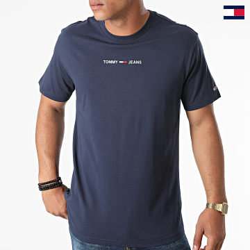 Tommy Jeans - Tee Shirt Small Text 9701 Bleu Marine