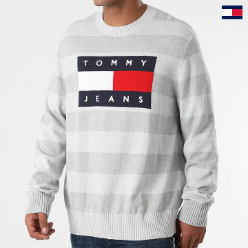 Tommy Jeans - Jersey Bandera 0923 Gris Jaspeado