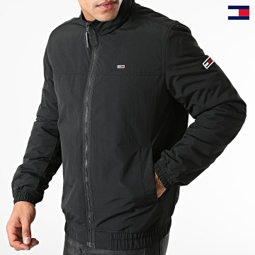 Tommy Jeans - Chaqueta Essential Padded 0975 Cremallera Negro