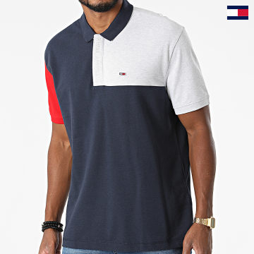 Tommy Jeans - Polo Colorblock a maniche corte 1333 Navy Grey Heather