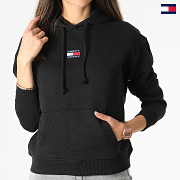 Tommy Jeans - Sudadera Center Badge Mujer Negra