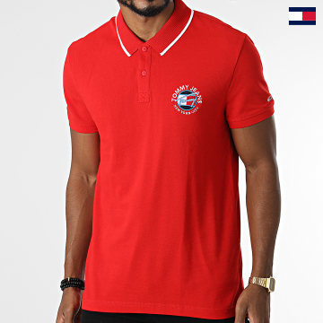 Tommy Jeans - Polo Manches Courtes Timeless 1340 Rouge