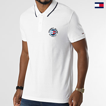 Tommy Jeans - Polo Manches Courtes Timeless 1340 Blanc