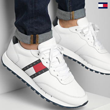 Tommy Jeans - Sneakers in pelle Runner 0898 Bianco