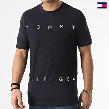 Tommy Hilfiger - Tee Shirt Mono Flag Patchwork 2169 Bleu Marine