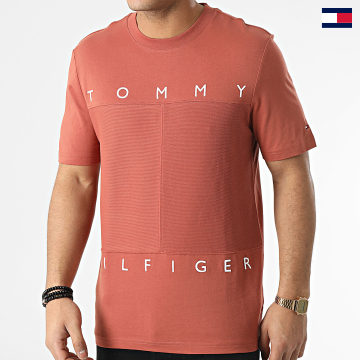 Tommy Hilfiger - Tee Shirt Mono Flag Patchwork 2169 Brique